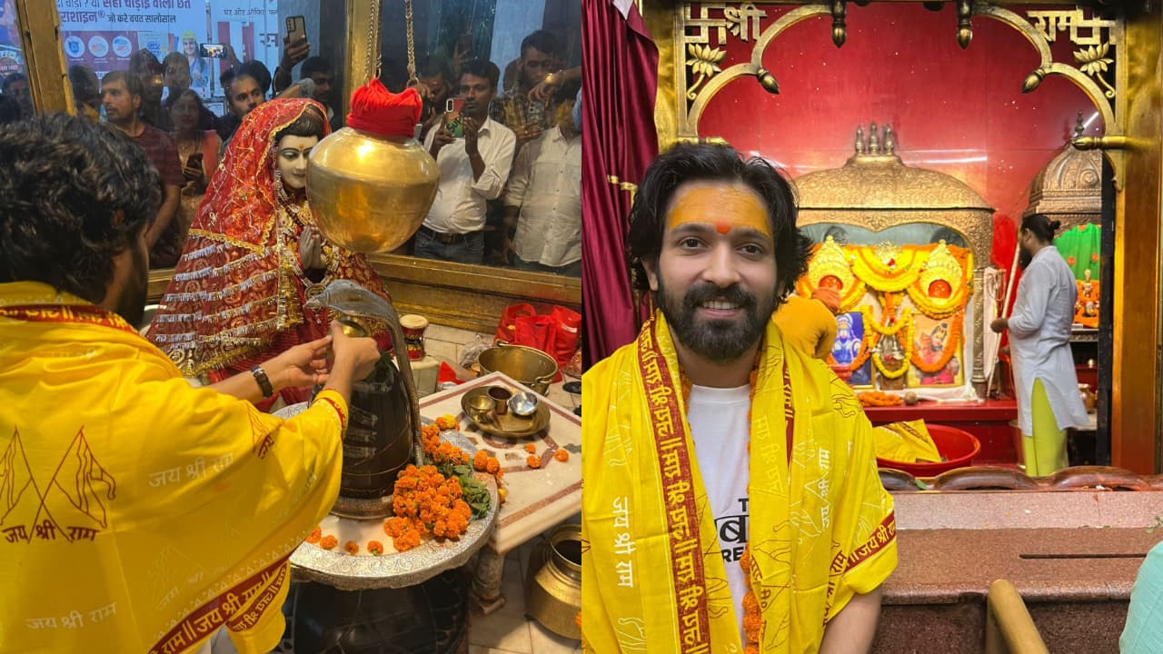 Vikrant Massey visits Pracheen Hanuman temple in Patna after Sabarmati Report teaser release