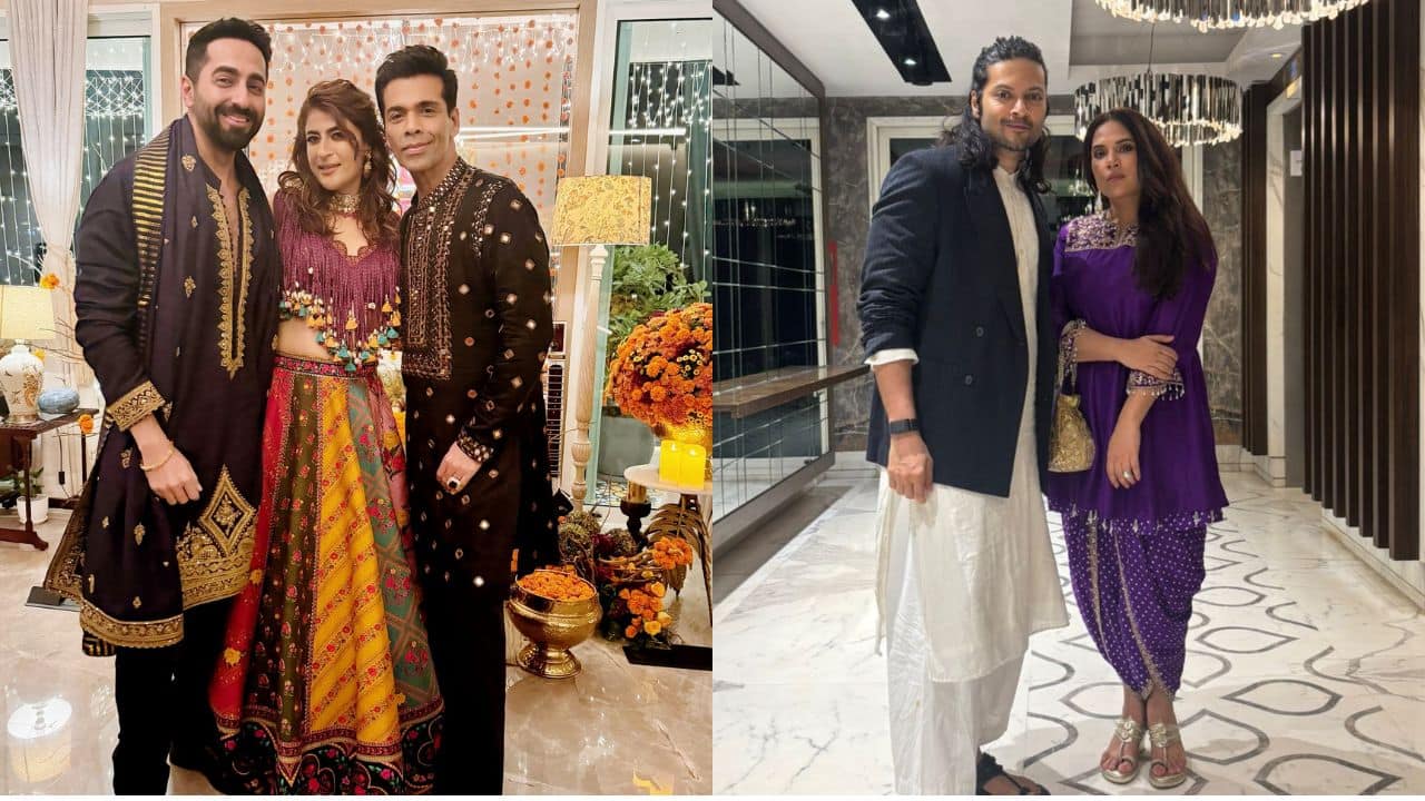 Ayushmann Khurrana and Tahira host a glamorous Diwali party: Karan Johar, Bhumi Pednekar, Nushrratt Bharuccha look stunning in ethnic
