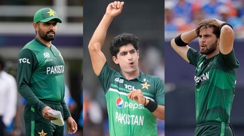 Former captain Babar Azam, pacers Shaheen Shah Afridi and Naseem Shah returned to the Pakistan team for the upcoming white-ball series in Australia (Images AP/PTI/AP)