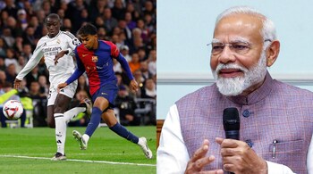 M Narendra Modi highlights Real Madrid vs Barcelona fan rivalry in India