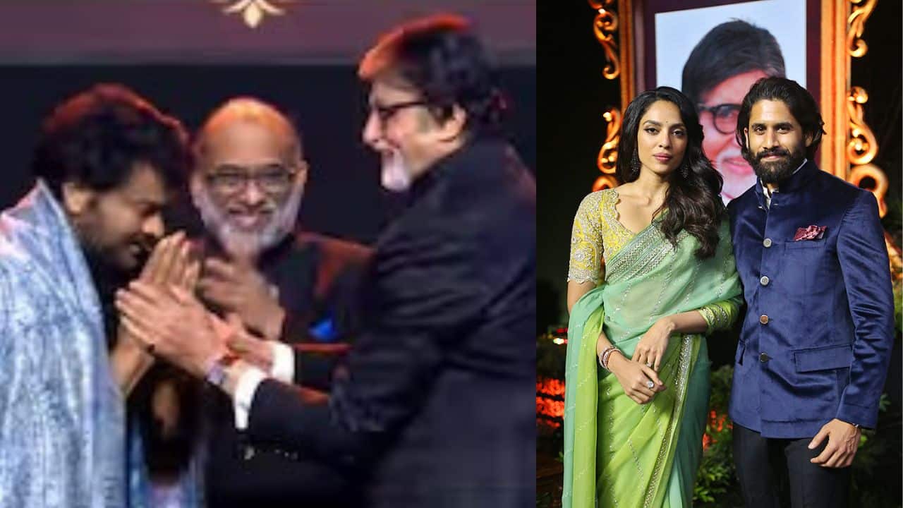 Sobhita Dhulipala and Naga Chaitanya make first public appearance with family at ANR Award ceremony