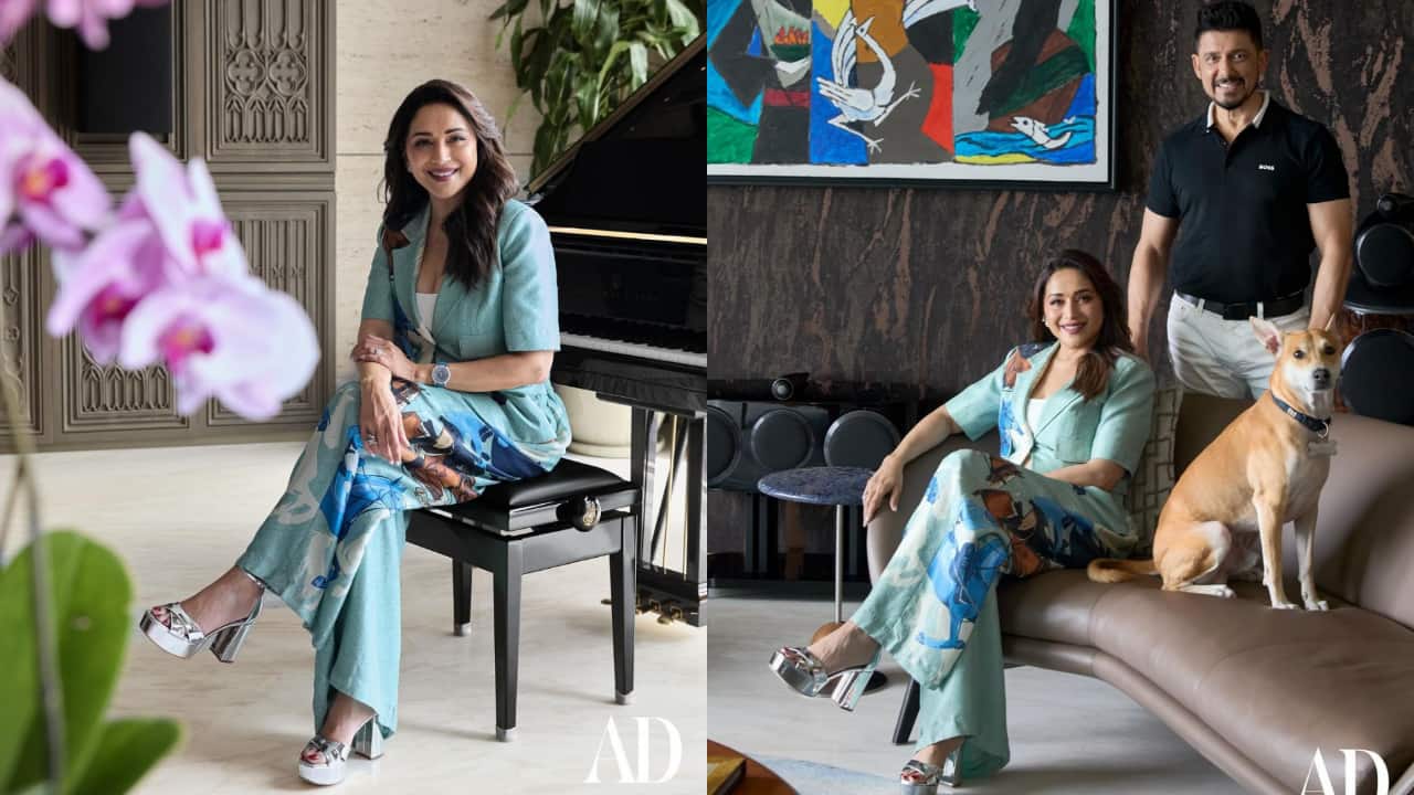 Madhuri Dixit gives fans glimpses of her sea-facing 53rd floor Mumbai apartment, watch video