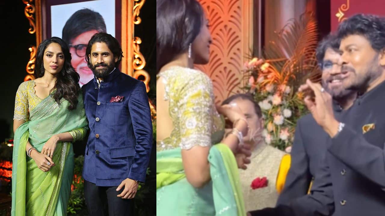 Nagarjuna Akkineni introduces his to-be daughter-in-law Sobhita Dhulipala to Megastar Chiranjeevi
