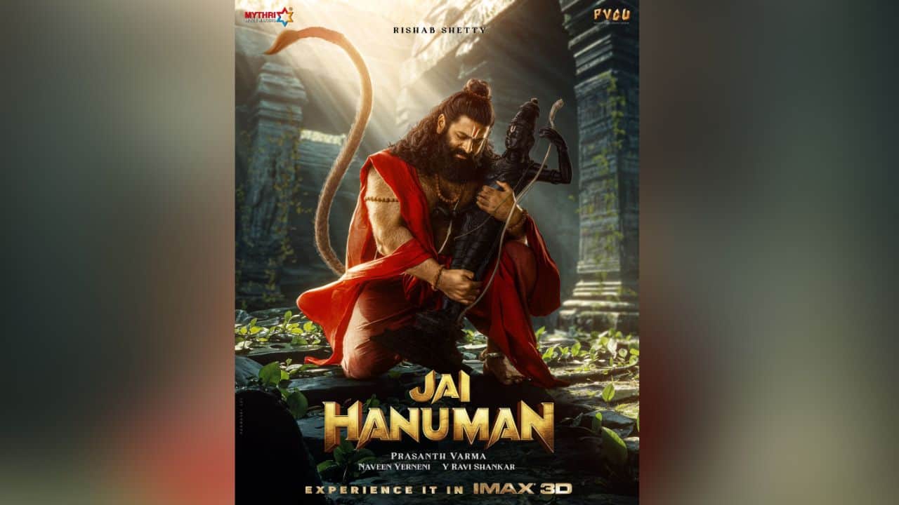 Rishab Shetty's powerful first look as Hanuman in Jai HanuMan revealed, see poster