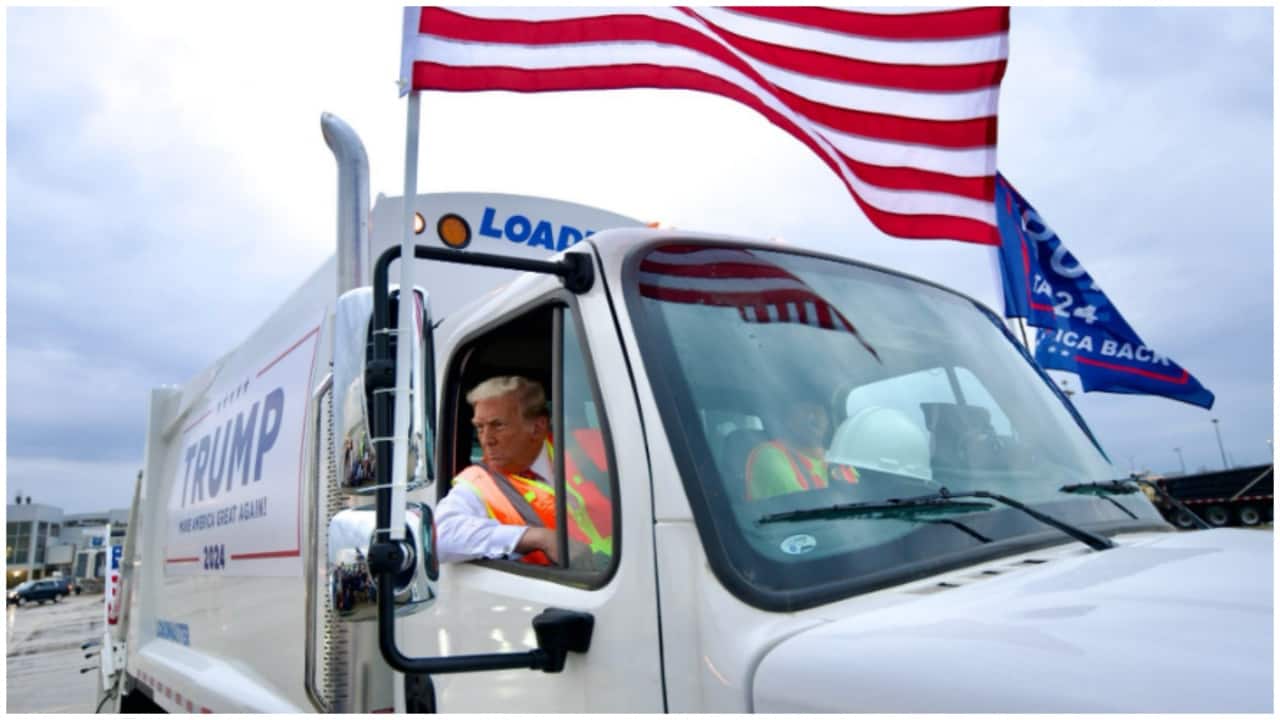 Elon Musk’s 'epic' response to Donald Trump's MAGA garbage truck stunt to troll Joe Biden, Kamala Harris