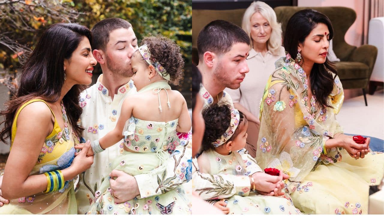 Priyanka Chopra & Nick Jonas embrace Diwali spirit with Lakshmi Puja, see pics