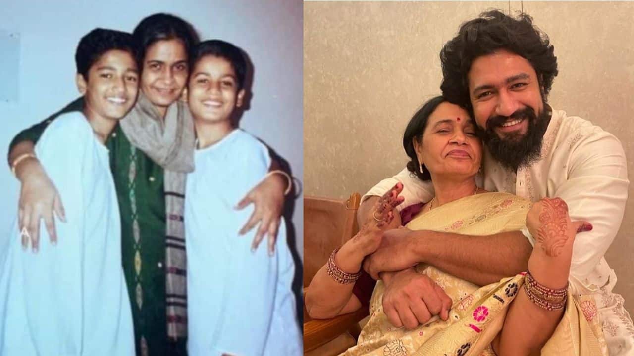 Vicky Kaushal wishes his mother happy birthday with sweet pics, writes "chappalaan di mar haaye…"