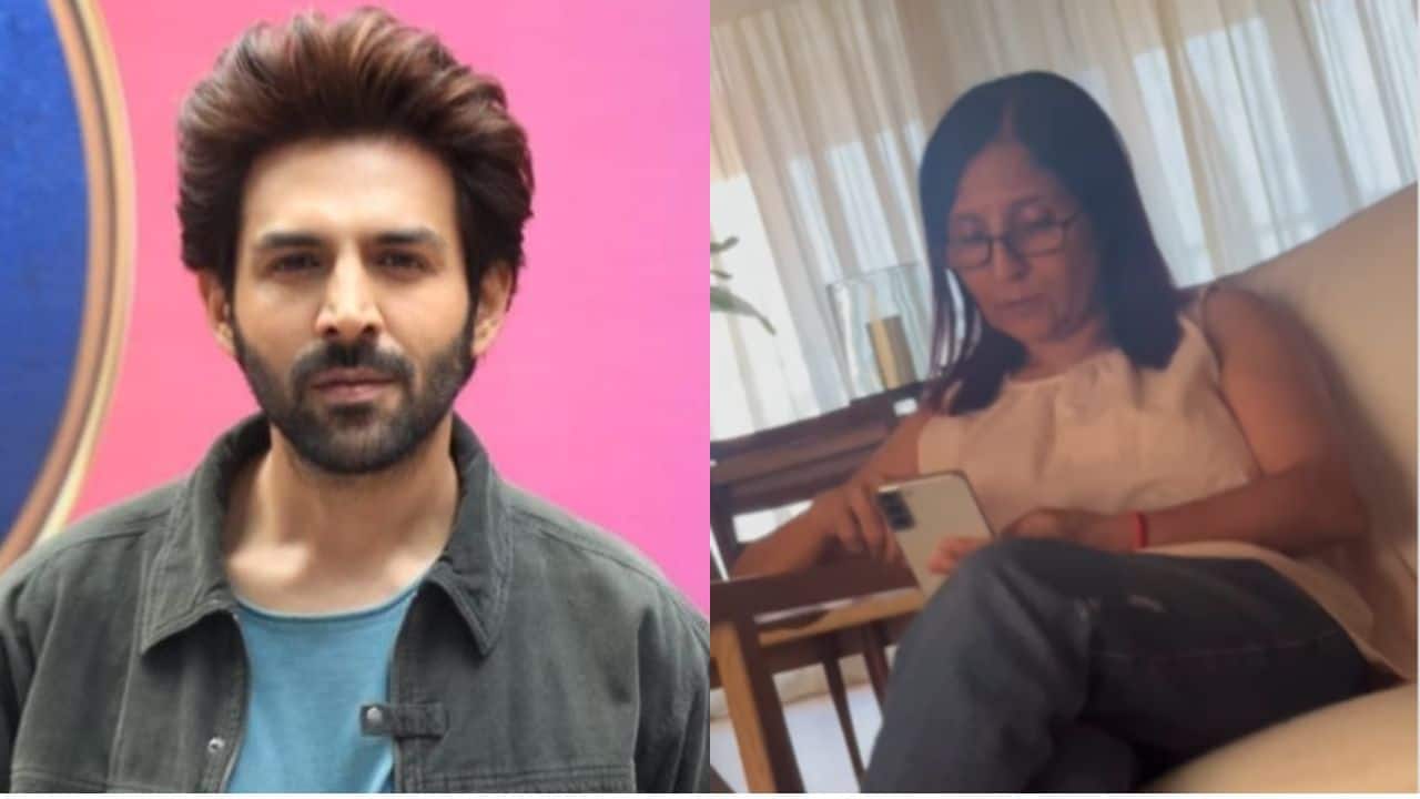 Kartik Aaryan's mother Mala Tiwari's reaction to Bhool Bhulaiyaa 3 selling out is heartwarming, watch video