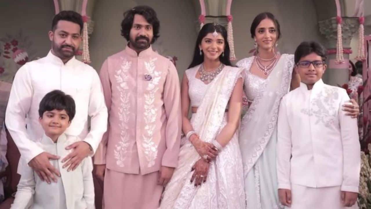 Jr NTR's brother-in-law Narne Nithiin gets engaged to Shivani Talluri, watch video