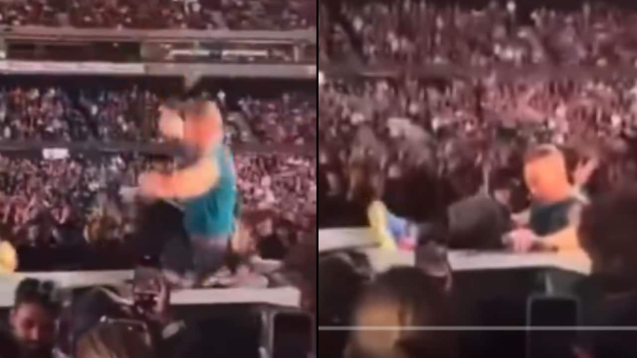 Coldplay's Chris Martin falls in an open trap door during Australia concert, quips "that was a YouTube moment", watch video