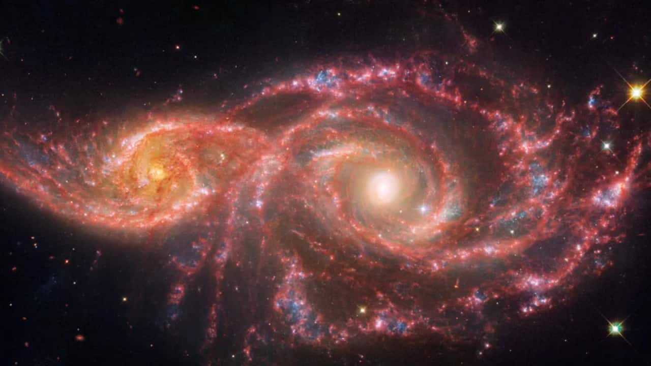 ‘Blood-Soaked’ Eyes in Space: NASA releases haunting images of galaxy pair