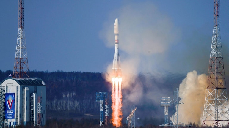 Russia launches Soyuz rocket with dozens of satellites, including two ...