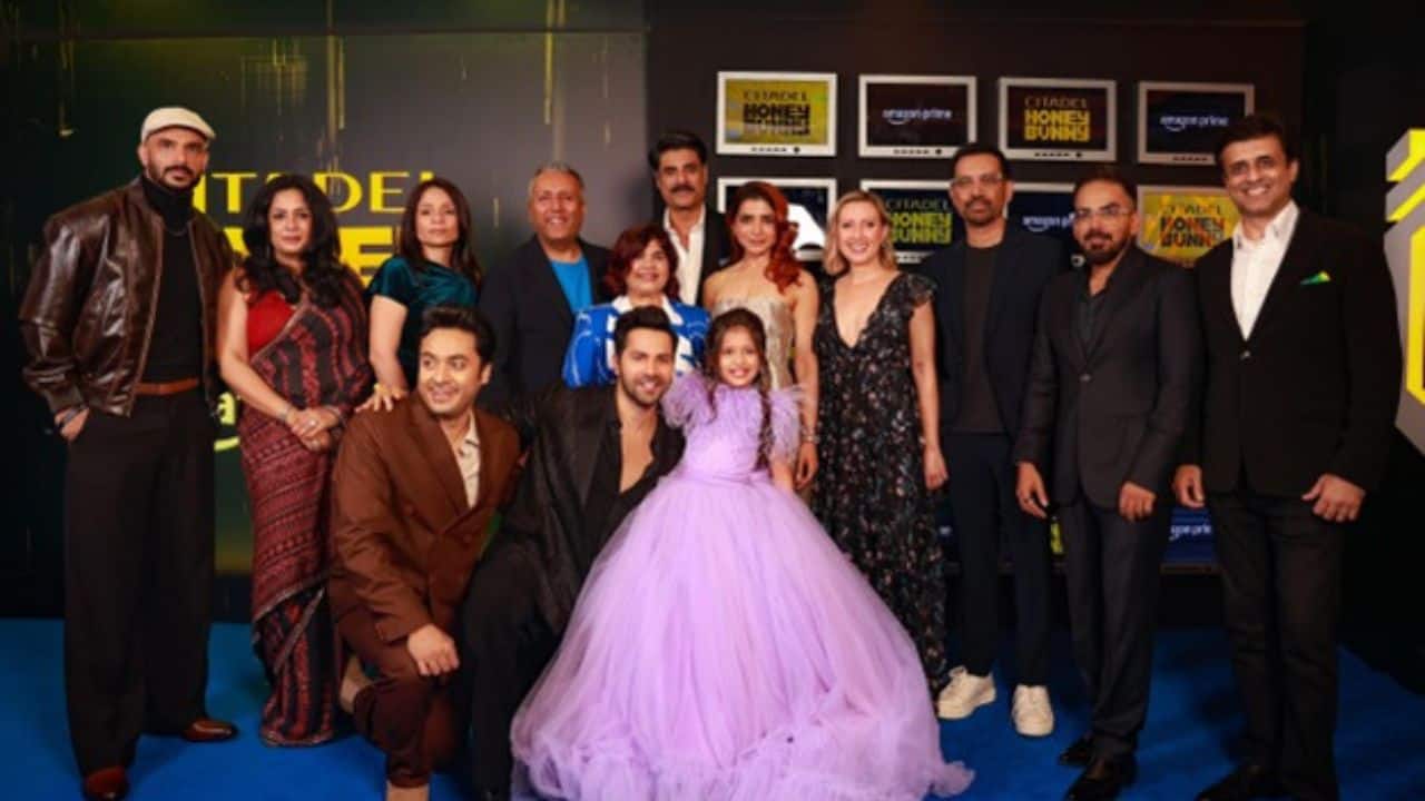 Samantha, Varun Dhawan, Shahid Kapoor, Arjun Kapoor attend the premiere of Citadel: Honey Bunny, see pics