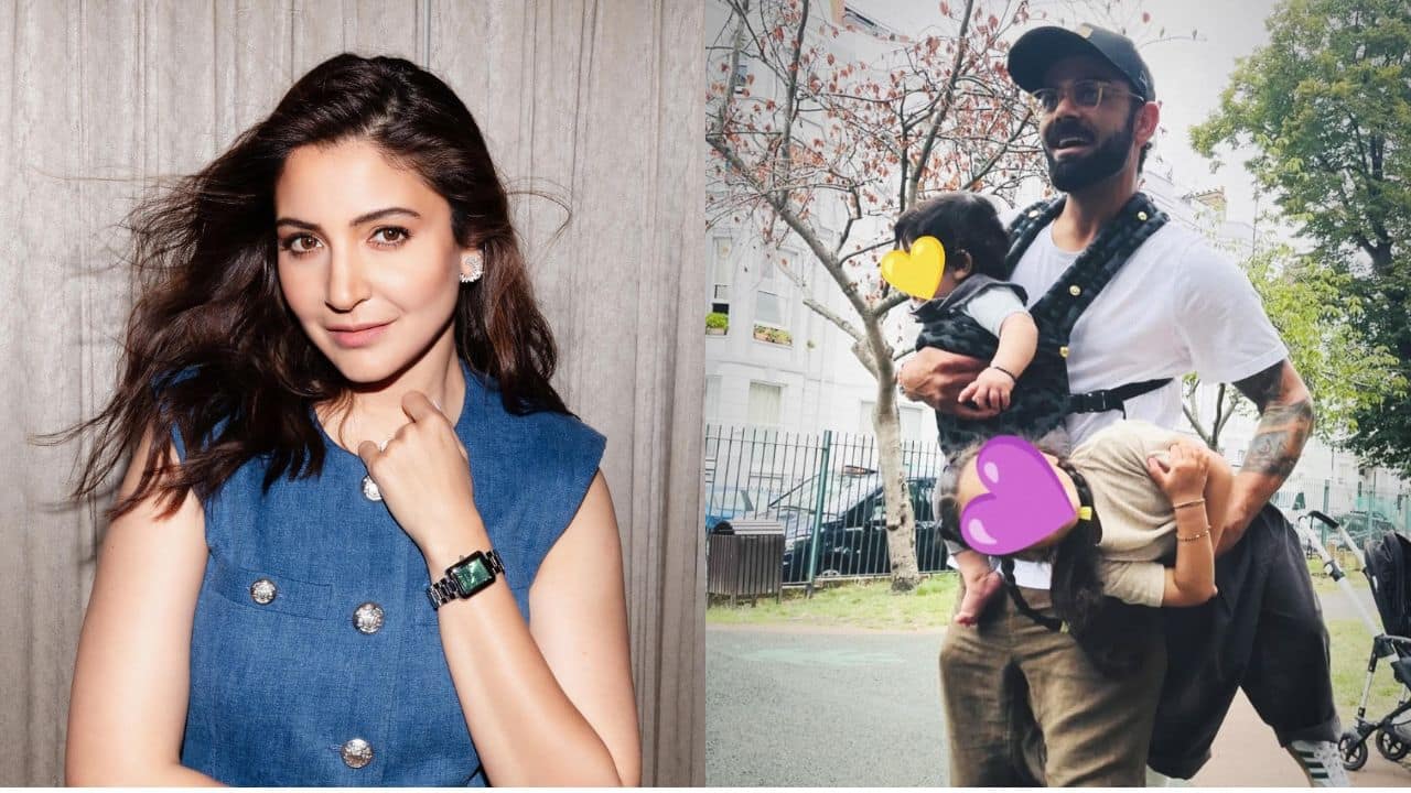 Anushka Sharma gives a glimpse of Virat Kohli with Akaay and Vamika on his birthday, see pic