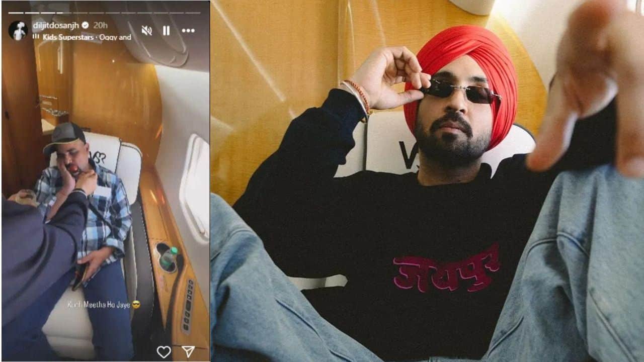 Diljit Dosanjh feeds gulab jamun to sleeping team member, says "kuch meetha ho jaaye", watch video