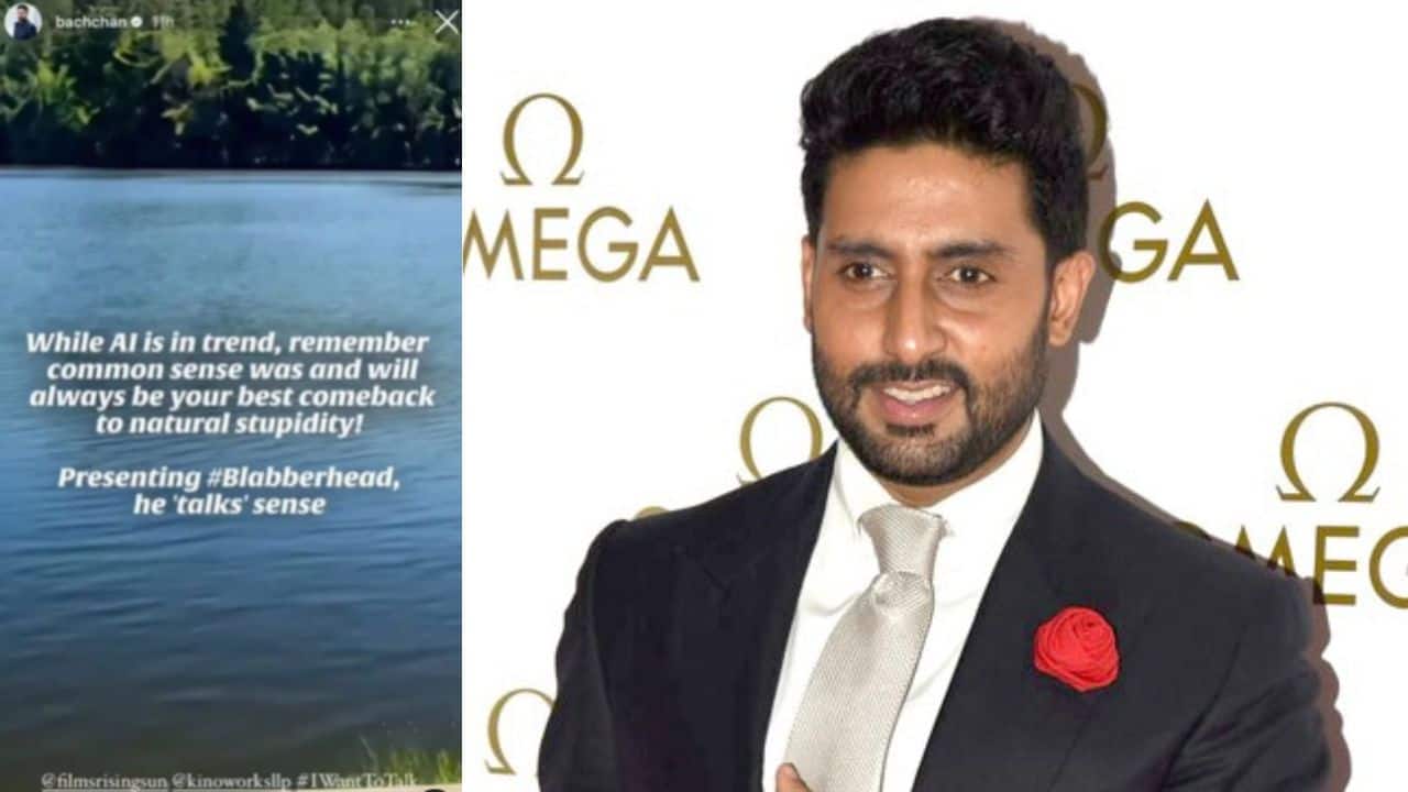 Abhishek Bachchan shares a post discussing AI and natural stupidity amidst divorce rumours with Aishwarya Rai Bachchan