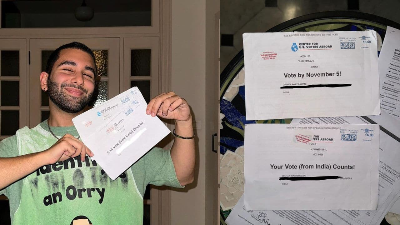 Internet personality, Orry endorses and votes for Donald Trump for 2024 US presidential elections