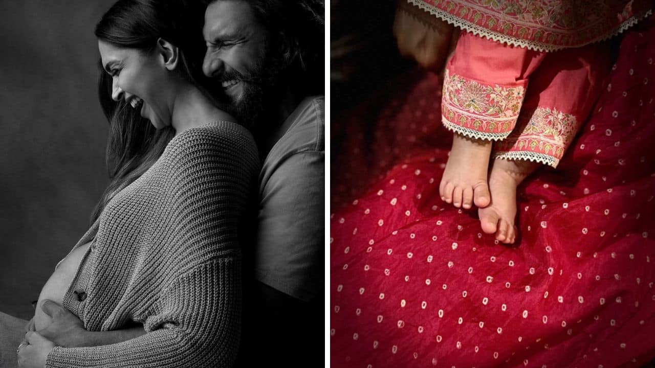Deepika Padukone, Ranveer Singh step out with their daughter Dua for the first time, watch video
