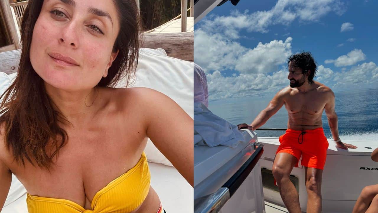 Kareena Kapoor Khan shares sun kissed beach vacay pics with hubby Saif Ali Khan, see