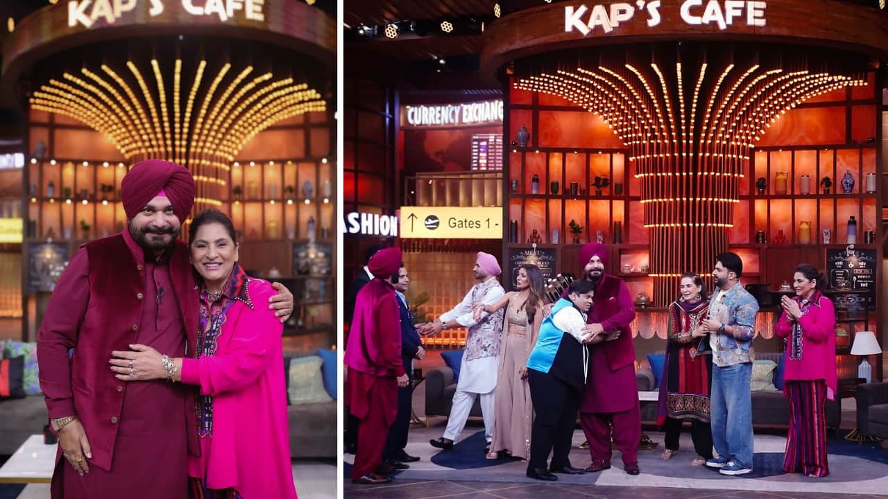 Navjot Singh Sidhu shares BTS pics from The Great Indian Kapil's show set with Archana Puran Singh and others