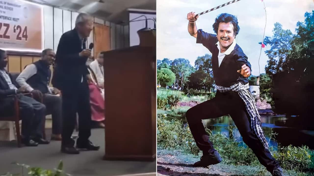 Japanese executive from Mitsubishi sings Rajinikanth's tamil film Muthu's song among students at Pondicherry University