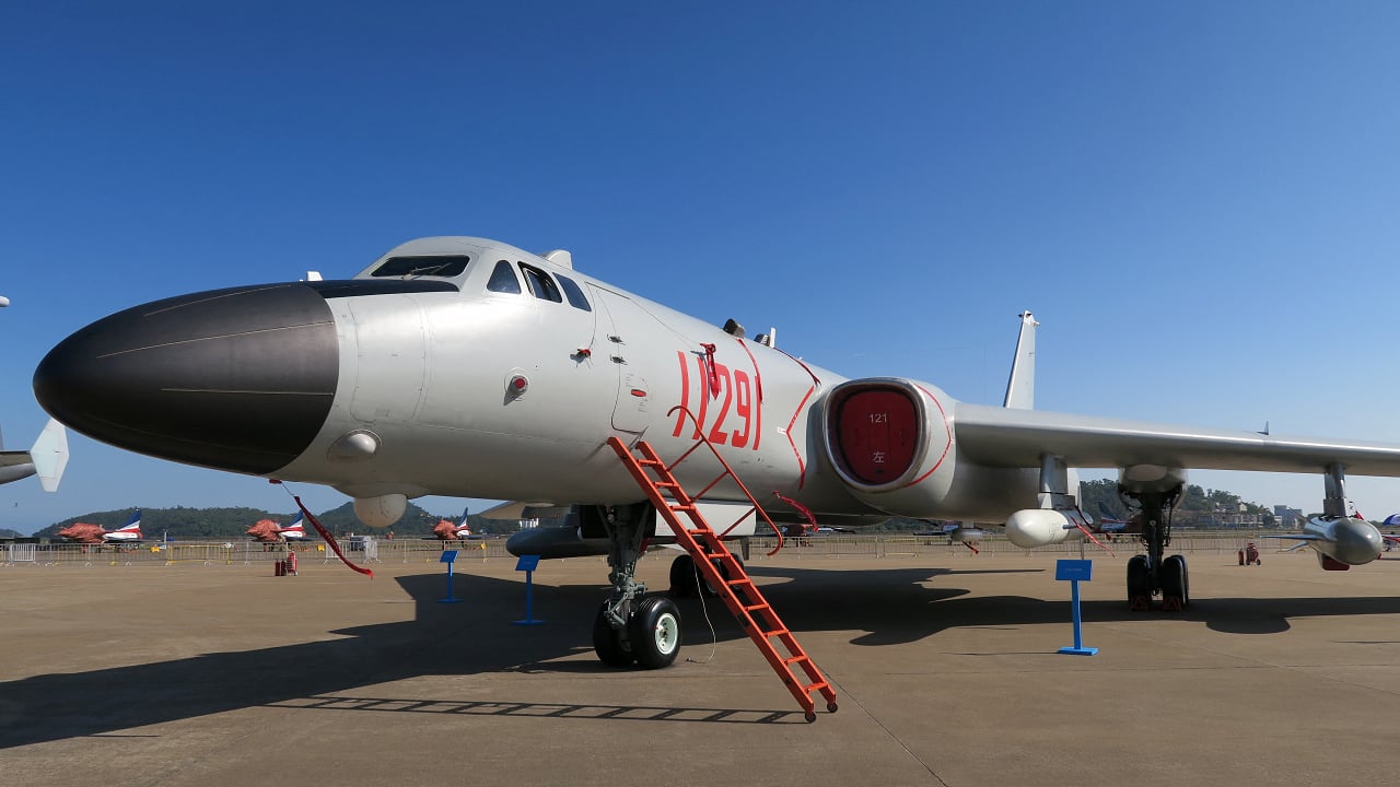 A H-6 Bomber is displayed at the Zhuhai Air Show in China A H-6 Bomber is displayed at the Zhuhai Air Show in China