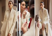 Mom-to-be Athiya Shetty looked like a vision in white at Armani beauty store launch
