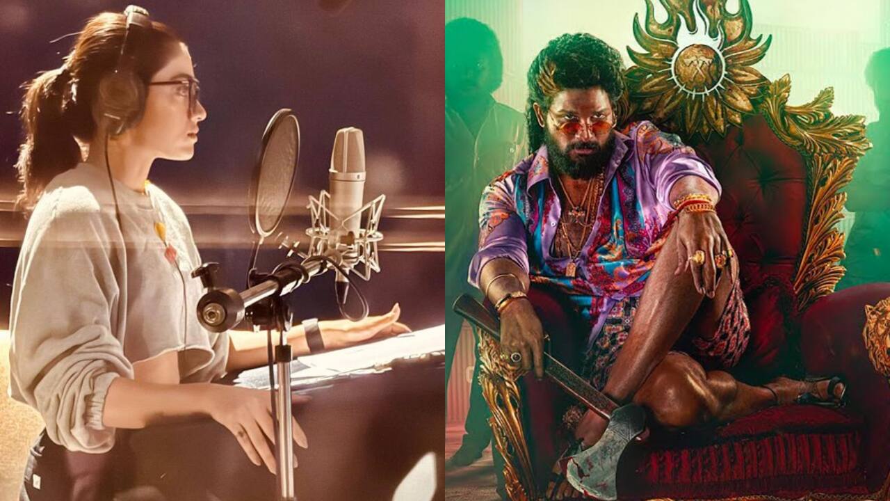 Rashmika Mandanna begins dubbing for Pushpa 2, says, "shoot is done, first half is amazing, second half is even more"