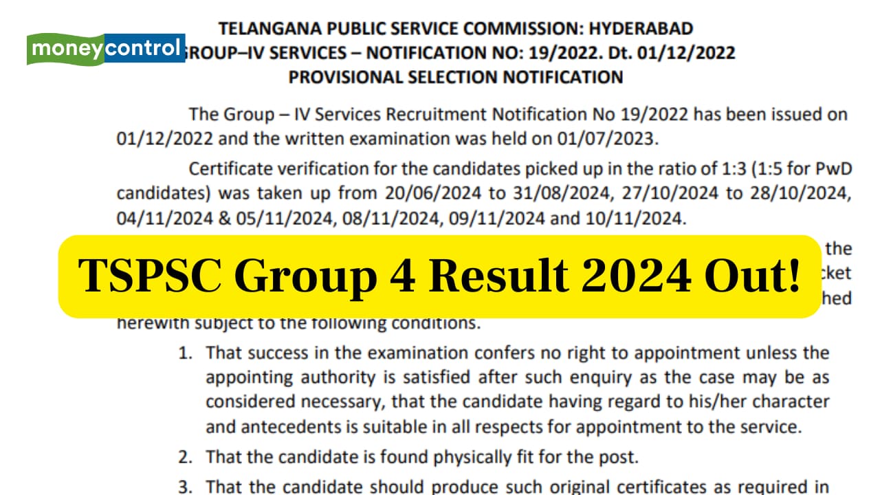 TSPSC Group 4 Result 2024 announced tspsc.gov.in, direct link here