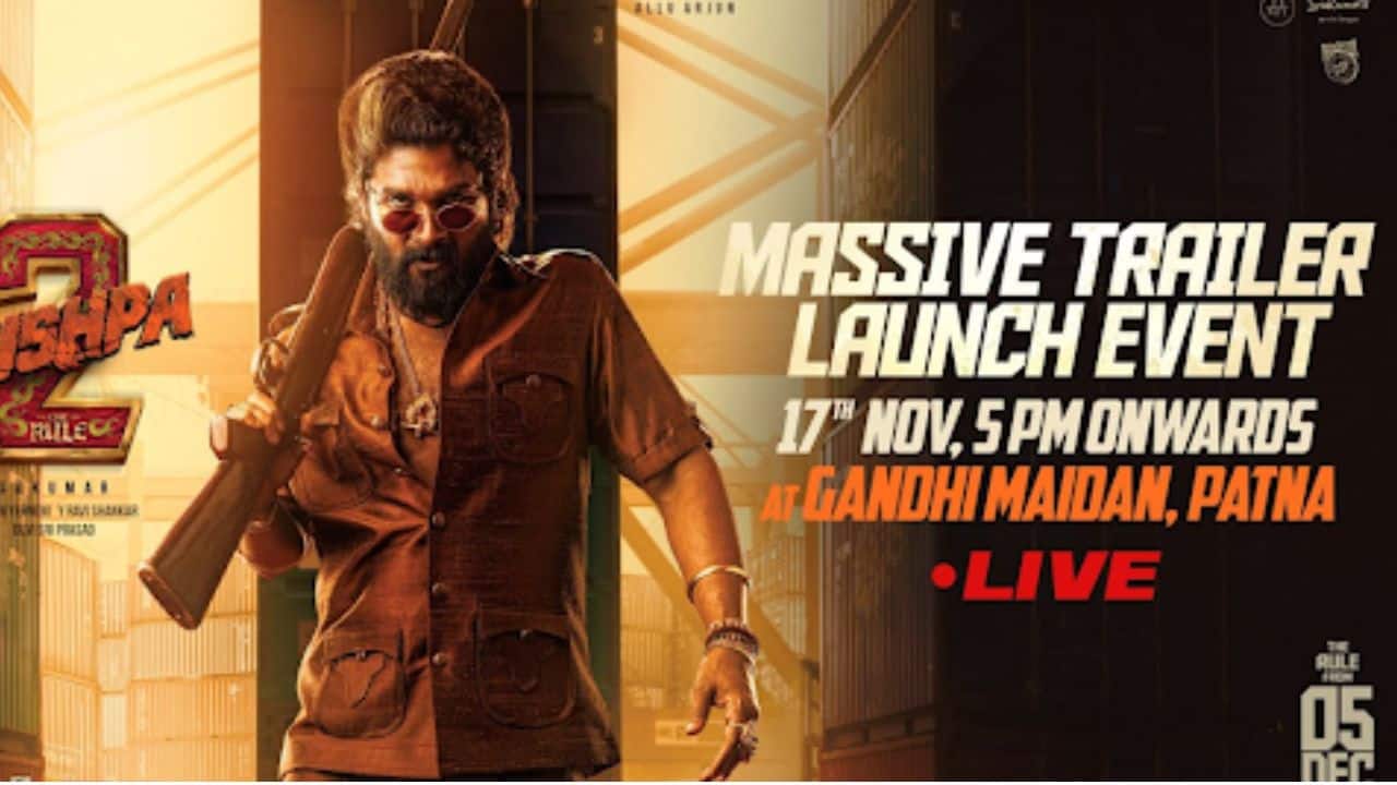 Pushpa 2 trailer launch: Gandhi Maidan in Patna jam-packed; tickets sold out in minutes