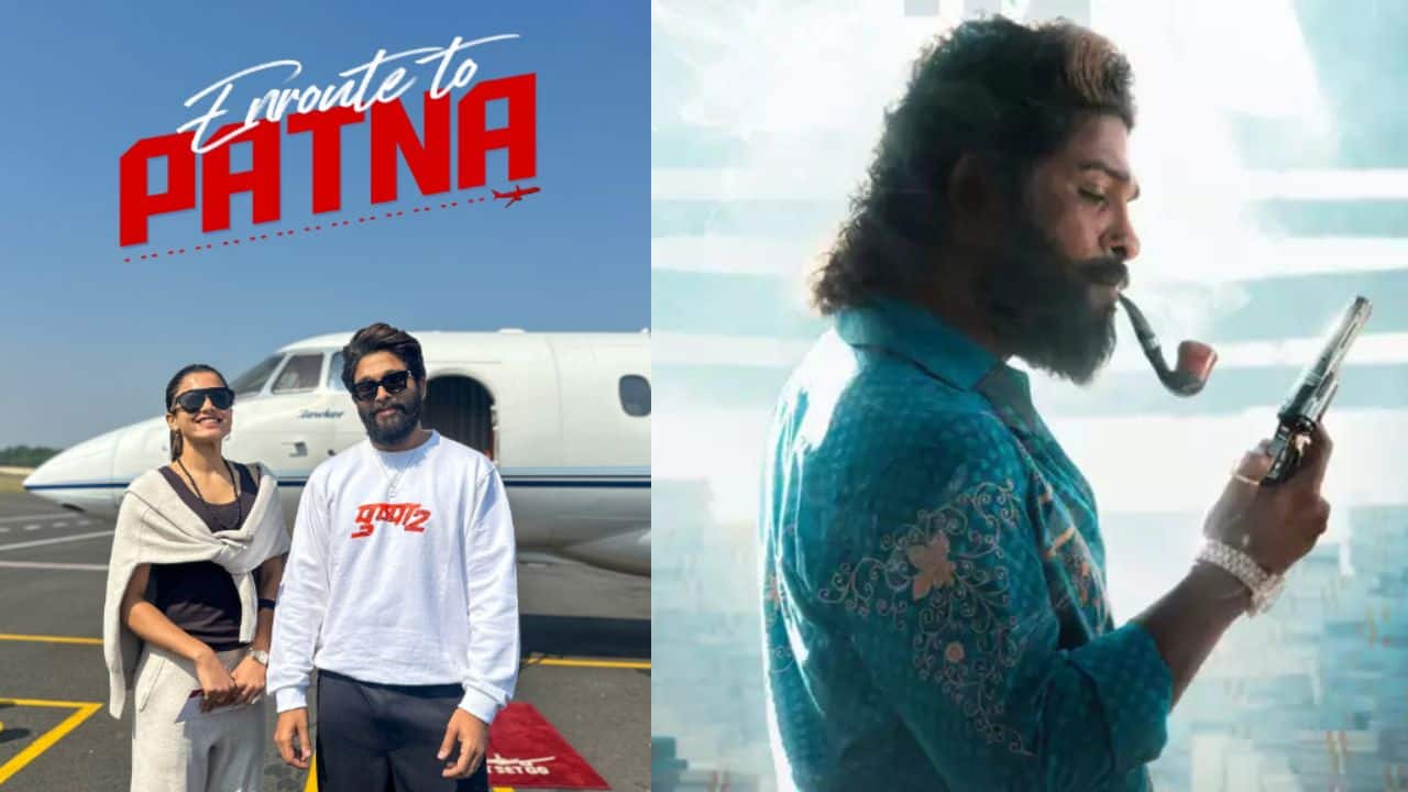 Pushpa 2: The Rule: Allu Arjun and Rashmika Mandanna off to Patna for the massive trailer launch event