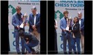 Kolkata chess star touches Magnus Carlsen's feet after her big win. His reaction is viral. Watch