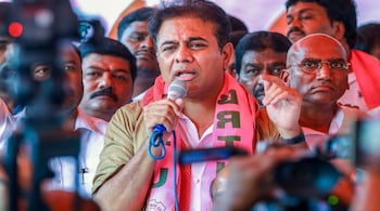BRS leader KT Rama Rao said he does not see the Congress or the BJP returning to power on its own in 10  years from now. (File Photo: PTI) 