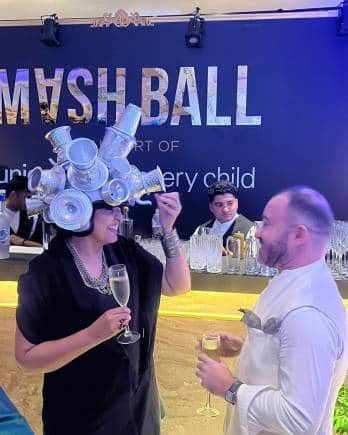 Bharti Kher at the 2023 MASH Ball. (Image via Instagram)