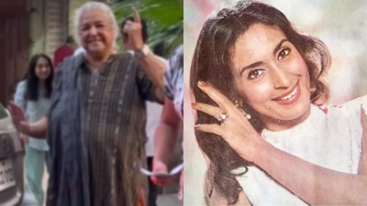 Shubha Khote casts her vote at 87, enthusiastically shows inked finger, watch