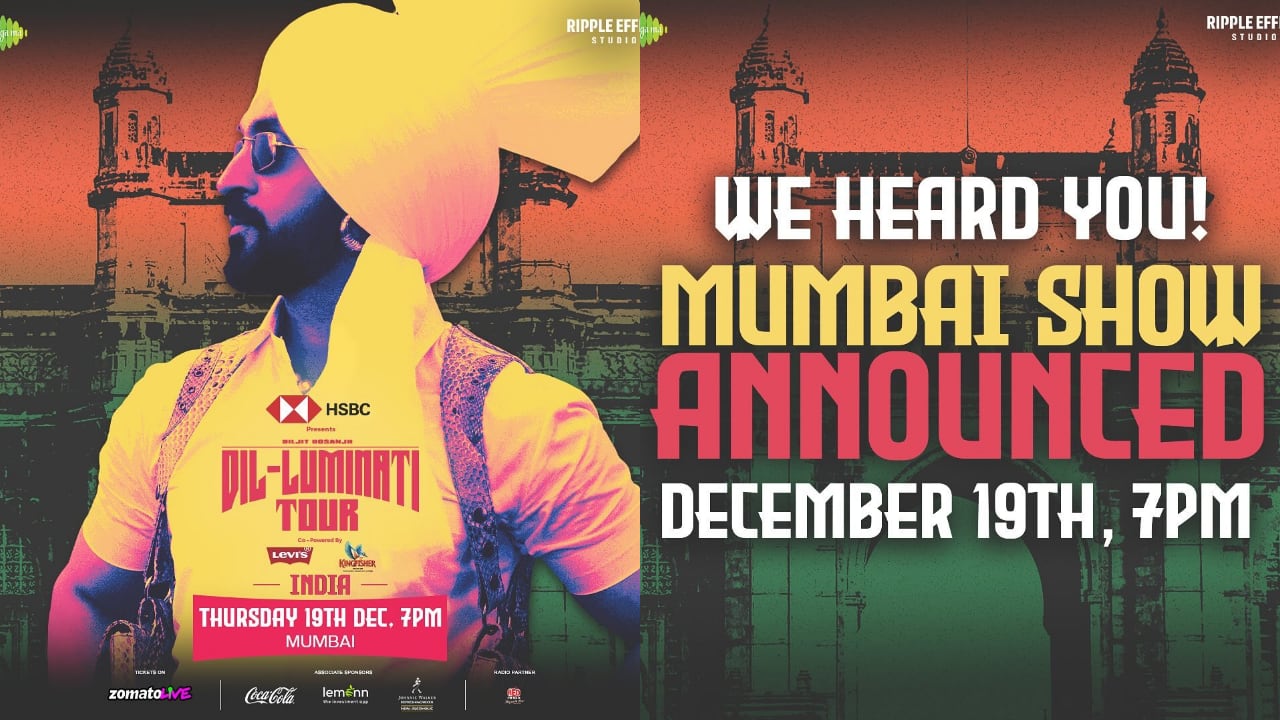 Diljit Dosanjh's Dil-Luminati Mumbai tour dates announced, know date, how to book tickets and more