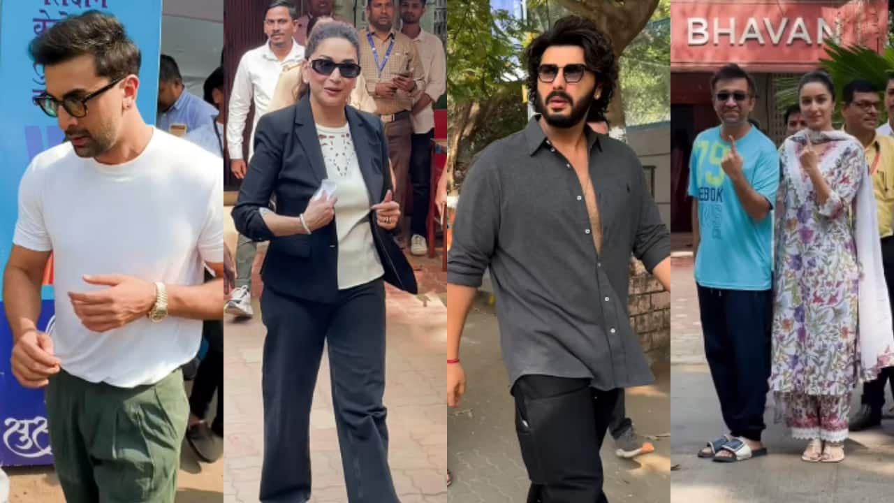 Ranbir Kapoor, Madhuri Dixit, Shraddha Kapoor with family, Arjun Kapoor, sister Anshula and others cast their vote in Maharashtra Elections