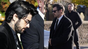 Zayn Malik and Harry Styles at Liam Payne's funeral.