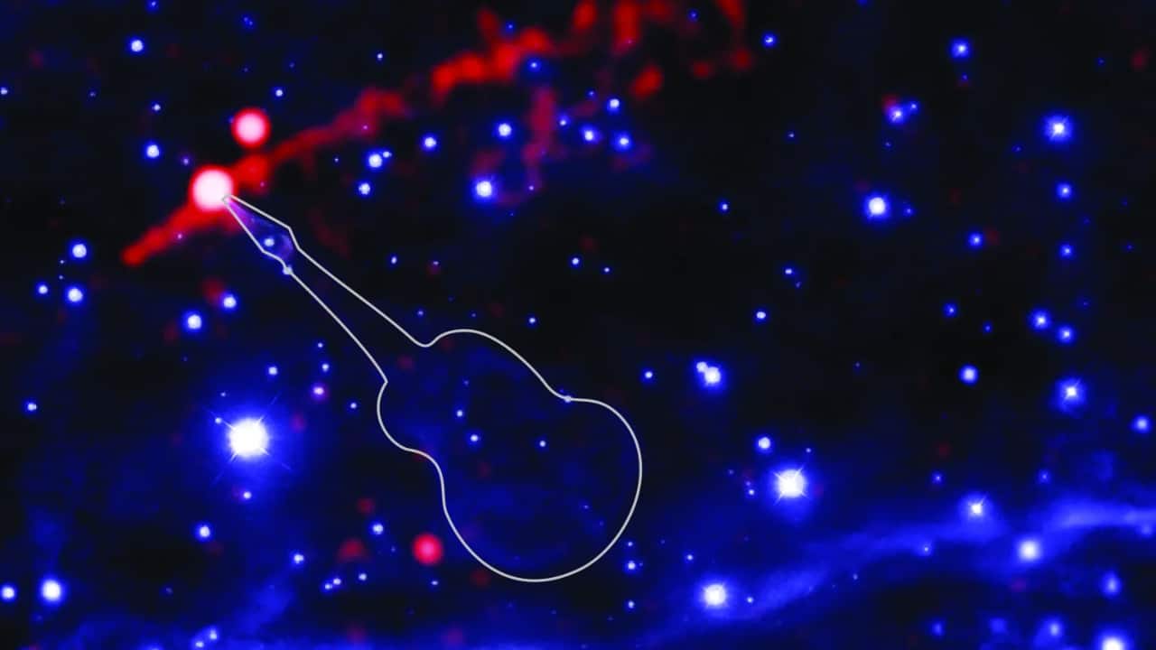 Guitar Nebula: NASA captures a stunning ‘flame-throwing guitar’ nebula in space, watch the video here