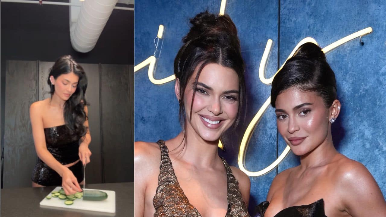 Kylie Jenner hilariously recreates sister Kendall's viral cucumber cutting moment, watch