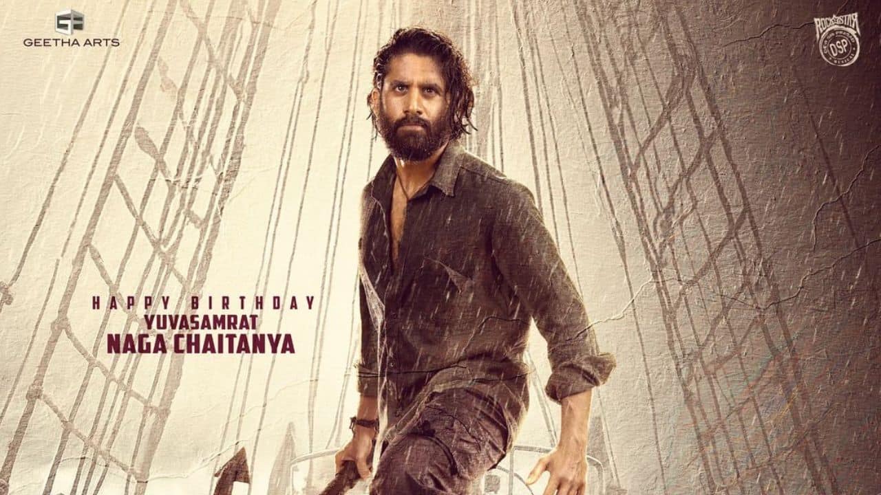 Thandel makers wish Naga Chaitanya on his birthday with special poster