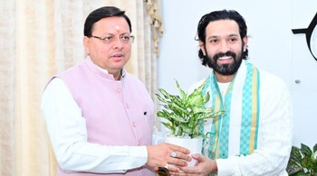 In a gesture of support, the Honorable Chief Minister of Uttarakhand, Pushkar Singh Dhami, met actor Vikrant Massey at the government house and expressed his appreciation.