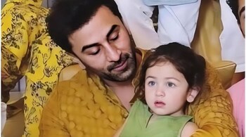 Ranbir Kapoor with daughter Raha Kapoor