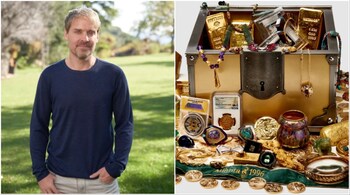 Millionaire and treasure-hunting entrepreneur John Collins-Black has packed in gold bullion, gold coins, and precious metals and over sixty-five rare and valuable items into the treasure chests. (Image credit: treasureinside.com)