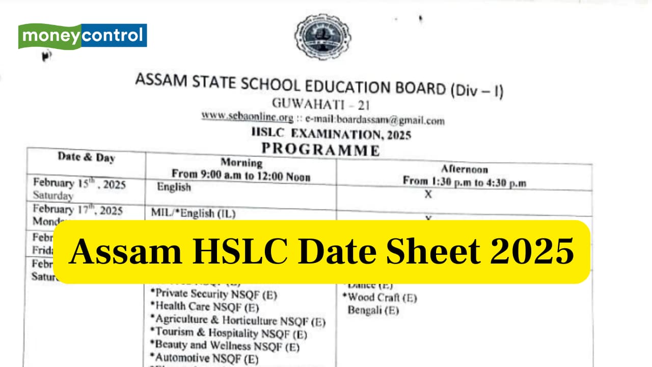 Assam HSLC Date Sheet 2025 released @ sebaonline.org, check SEBA Assam Class 10 timetable here Assam HSLC Date Sheet 2025 released @ sebaonline.org, check SEBA Assam Class 10 timetable here