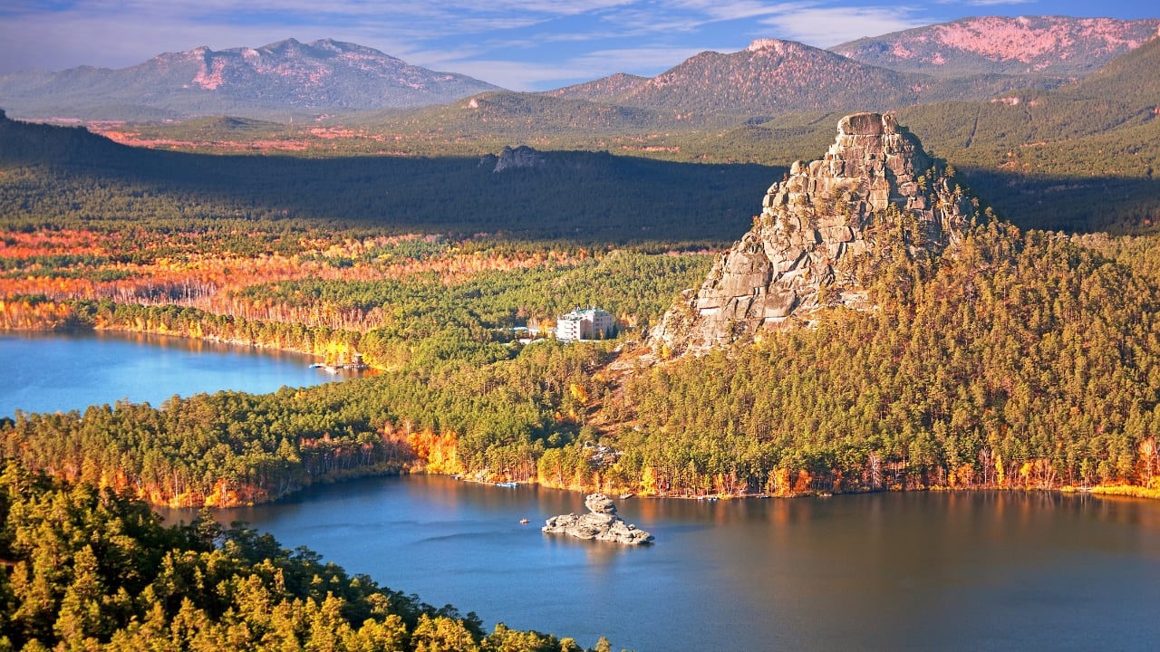 The serene beauty of Burabay National Park, often called the 'Switzerland of Kazakhstan. (Image: Canva)