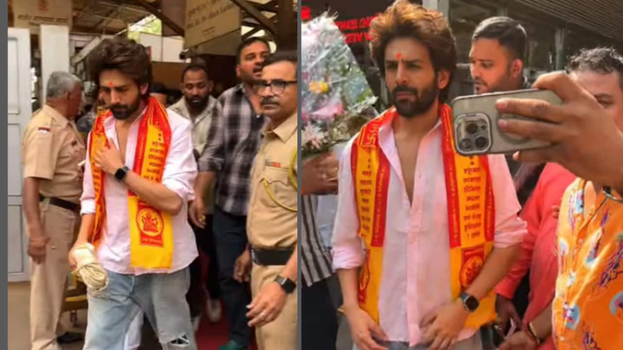 Kartik Aaryan seeks blessings at Siddhivinayak temple post the super success of Bhool Bhulaiyaa 3
