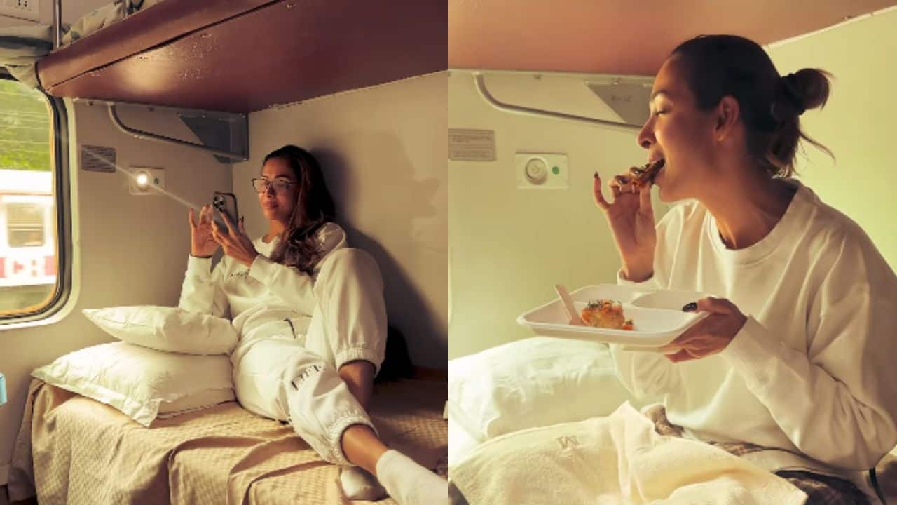 Malaika Arora's travel kit includes skincare and snacks during train journeys, watch video