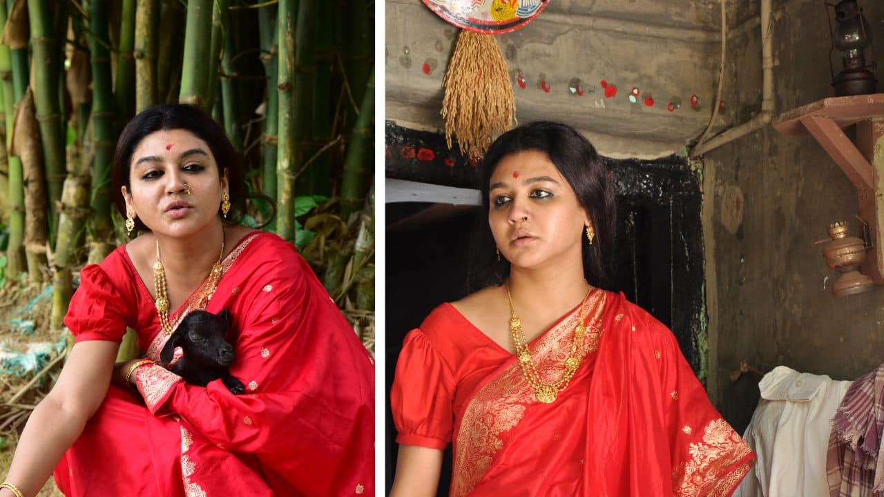 Jaya Ahsan in stills from 'Bhootpori'.