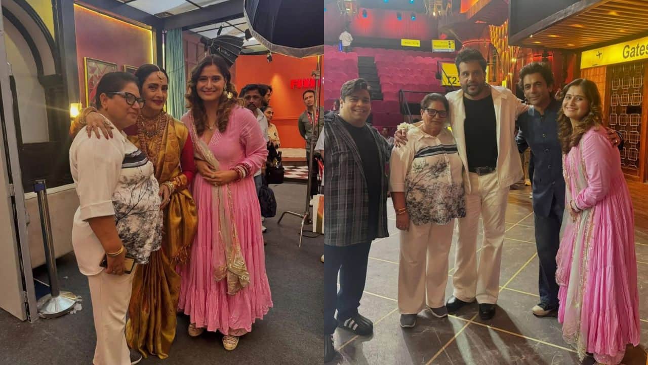 Krushna Abhishek's sister Arti Singh shares pics with Rekha from the sets of The Great Indian Kapil Show, deletes the post later